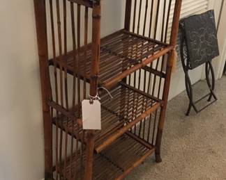 Bamboo Folding Shelf Unit