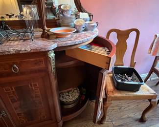 china cabinet side door