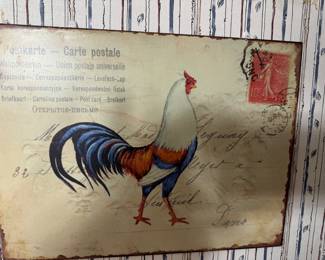 Metal Chicken wall hanging