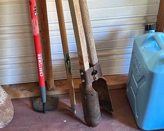 Hoes, Post hole diggers and more tools