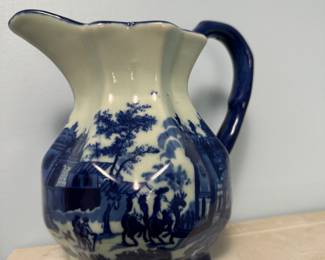 Victoria Ware Ironstone pitcher Blue 8.5" Buy it now $20