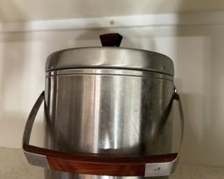 Vintage West Bend Ice Butler, Ice Bucket Mid Century Modern Stainless Steel BUY IT NOW $20