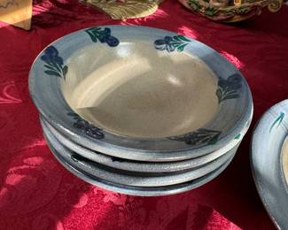 Rowe Pottery Works Salad Bowls