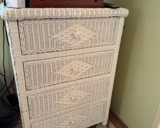 Wicker Dresser 28" x 39"t x 17"d