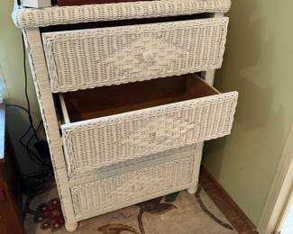 Wicker Dresser 28" x 39"t x 17"d