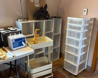 Studio organizers, cubby shelves