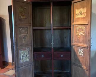 Chinese Armoire Inside