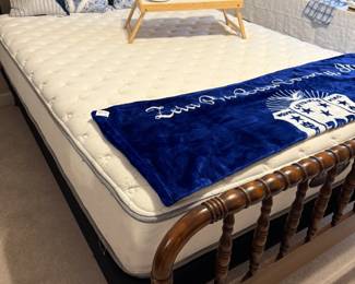 Queen mattress & foundation and Full/Queen Jenny Lind bed frame