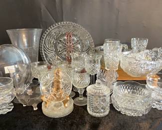Crystal/Cut And Etched Glassware Variety