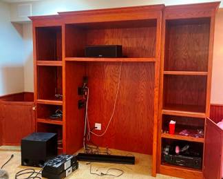 Monster size entertainment center.