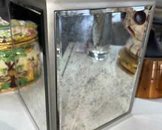 Mirrored Waste Basket