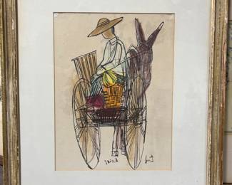 Donkey Cart Art