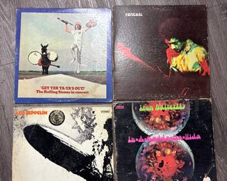 Jimmy Hendrix, Led Zeppelin, Iron Butterfly Vintage Vinyl