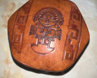 Leather Stackable Trinket Box