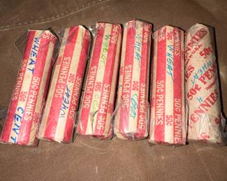 Wheat Cent Rolls ~ Various Years and Condition