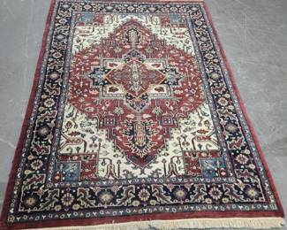 Vintage Handmade Indian Rug 