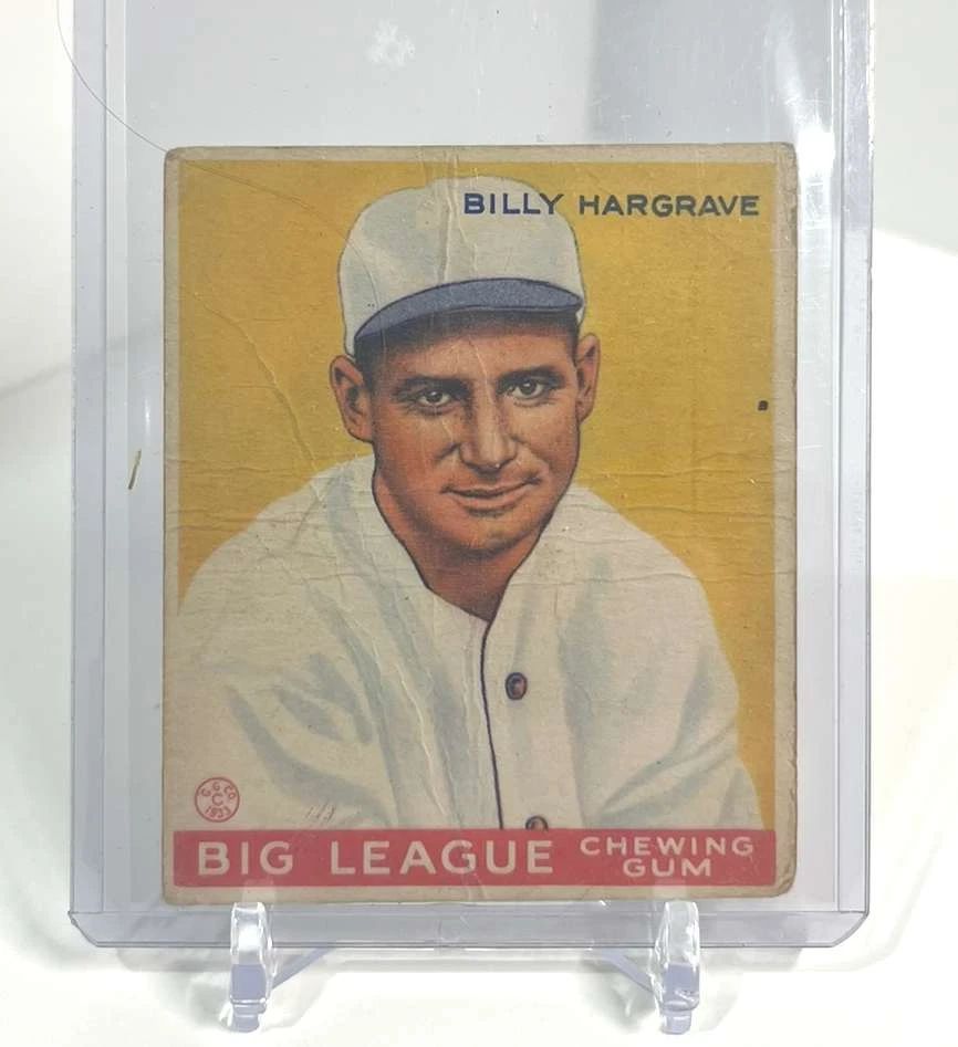 1933 Goudey Billy Hargrave Card Authentic