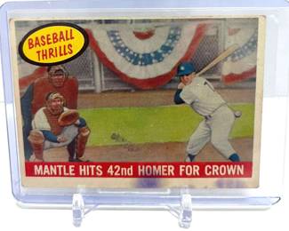 1959 Topps Mickey Mantle 42nd HR Card