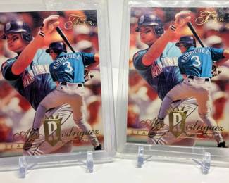 1994 Fleer Flair Alex Rodriguez Rookie Cards, Collection of Two