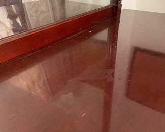 	#18	Chest of Drawers - 9 drawer dresser. dovetailed drawers 56.5x21.5x35	 $ 100.00 																											