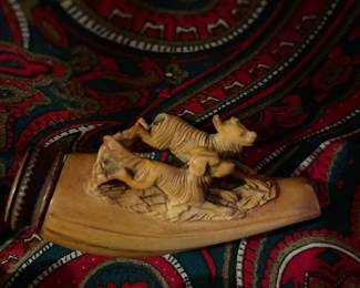 #170		Misc lot of 4 Merrschaum Carved Pipe pieces	$45.00																											