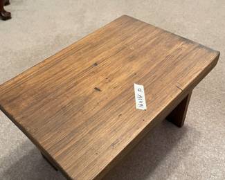 	#24	Handmade Wood Stool - 16x11x10	 $ 20.00 																											