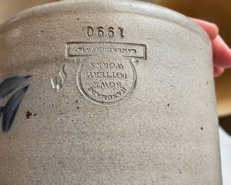 	#81	Rowe Pottery Handmade Cambridge Wisconsin 1991	$40.00																											