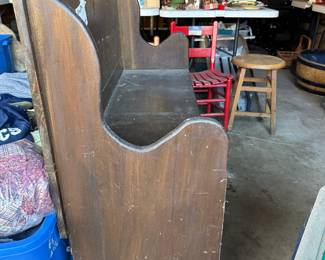 	#126	Pine Church Pew - 46.5x15x35	$150.00																											