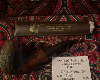 #179		Gatlin Burlier Hand Crafter Gatlinburg TN - W/cleaners	$35.00																											