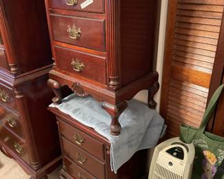 	#22	Pair of Chippendale Nightstands - 3 drawers each. (50 each)	 $ 100.00 																											