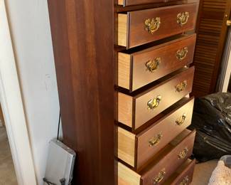 	#32	Chippendale 7 drawer Lingerie "Cherry" Chest - 22x16x52	 $ 125.00 																											