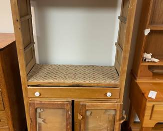 	#64	SC - Antique Jelly/Pie Cabinet - Needs Repairs and doors reattached	$175.00																											