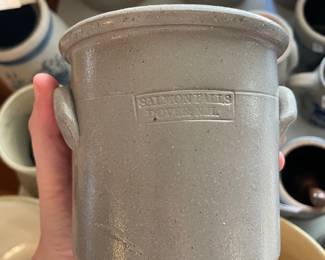 	#83	Salmon Falls Blueberry Basket Crock	$20.00																											