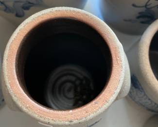 	#84	Salmon Falls Blueberry Basket Handled Jug	$20.00																											