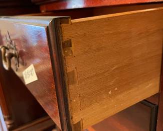 	#22	Pair of Chippendale Nightstands - 3 drawers each. (50 each)	 $ 100.00 																											