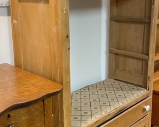 	#64	SC - Antique Jelly/Pie Cabinet - Needs Repairs and doors reattached	$175.00																											