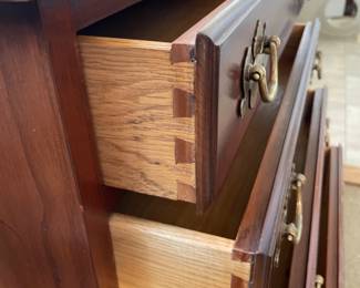 	#33	Henkel Harris - Black Cherry Night Stand 4 drawers - 24x14x23	 $ 400.00 																											