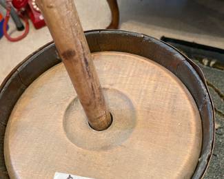 	#106	No. 1 5 Gallon - Antique Butter Churn	$60.00																											