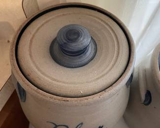 	#82	Vintage Rowe Pottery Stoneware, Salt Glaze "Flour"	$45.00																											