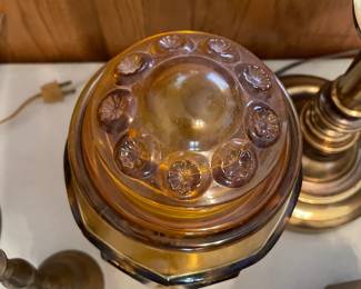 	#123	Vintage MCM Moon + Stars Amber Canister	$40.00																											