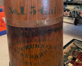 	#106	No. 1 5 Gallon - Antique Butter Churn	$60.00																											