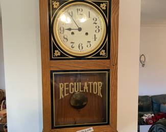 	#15	Emperor Regulator Clock - Company Wall Mount Clock	 $ 50.00 																											