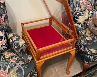 	#8	Glass Shadow Box Display Cabinet - 17.5x23x24	 $ 75.00 																											