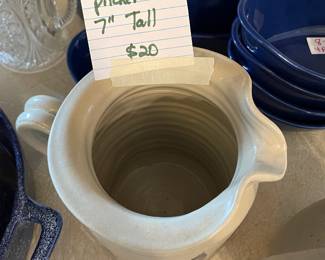 	#75	Williamsburg Salt-Glazed Pitcher 7" Tall	$20.00																											