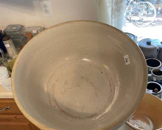 	#79	Grey Glazed Stoneware Dough Bowl	$20.00																											