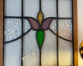 	#41	Stained Glass Panel - 20.5x21	 $ 75.00 																											