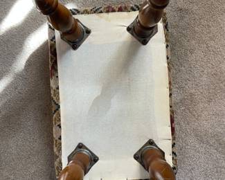 	#35	Small Footstool w/wood legs	 $ 25.00 																											