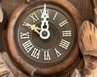 	#102	Medium German Black Forest Cuckoo Clock/weights (untested)	$100.00																											