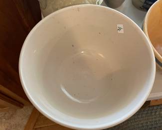 	#78	Yellow and Blue Striped Dough Bowl	$20.00																											