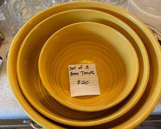 	#69	Set of 3 Home Trends - Yellow Mixing Bowls	$20.00																											